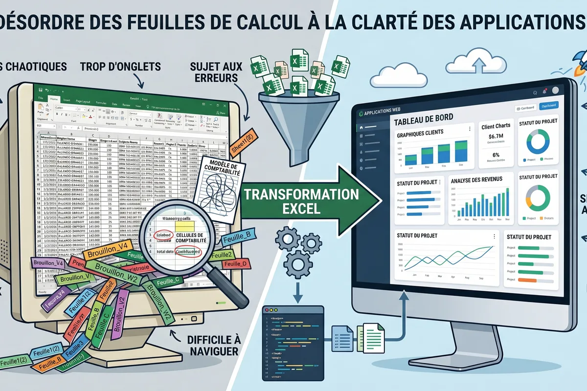 Quand Excel devient un frein : les signes qu'il faut une vraie application