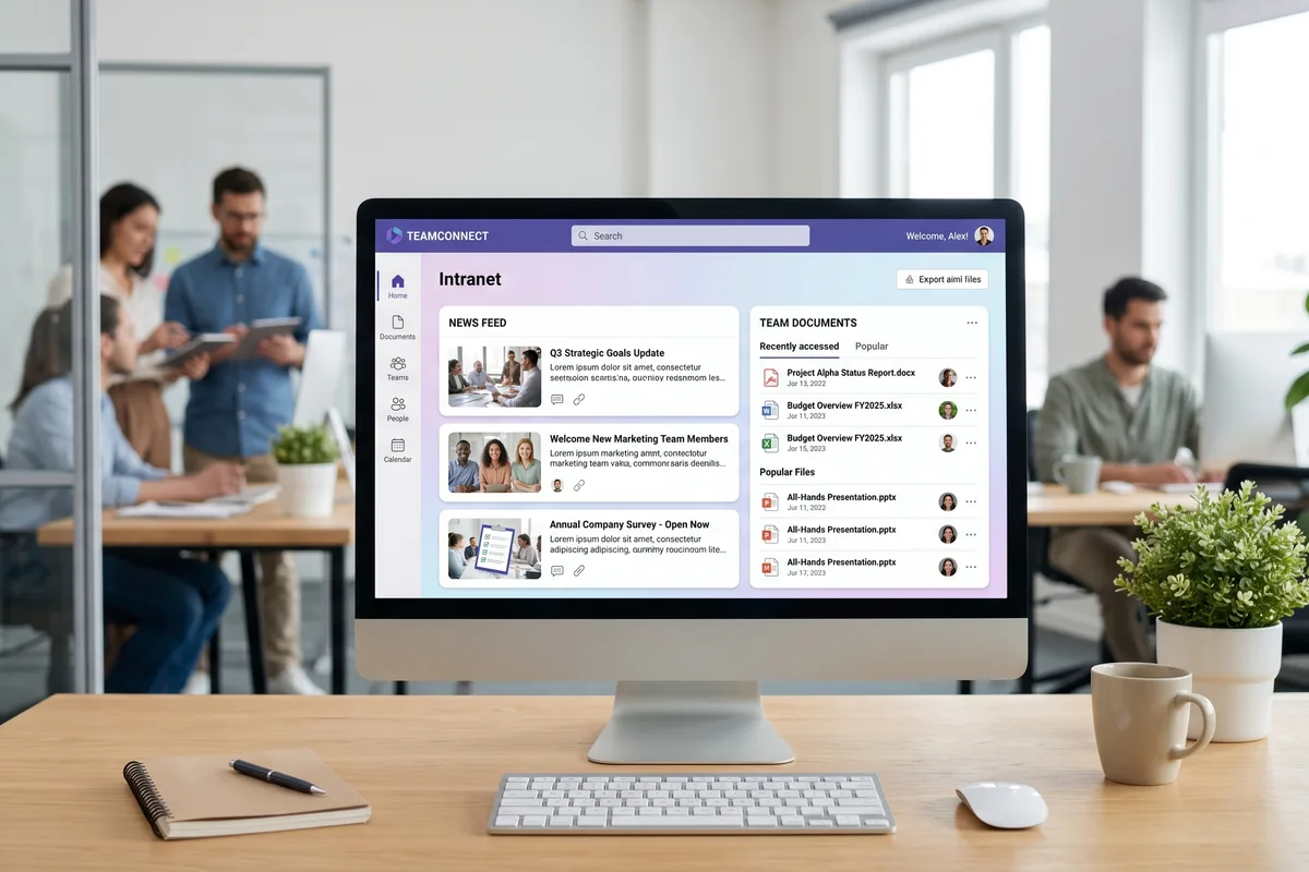 SharePoint pour une PME : un intranet qui ressemble à quelque chose